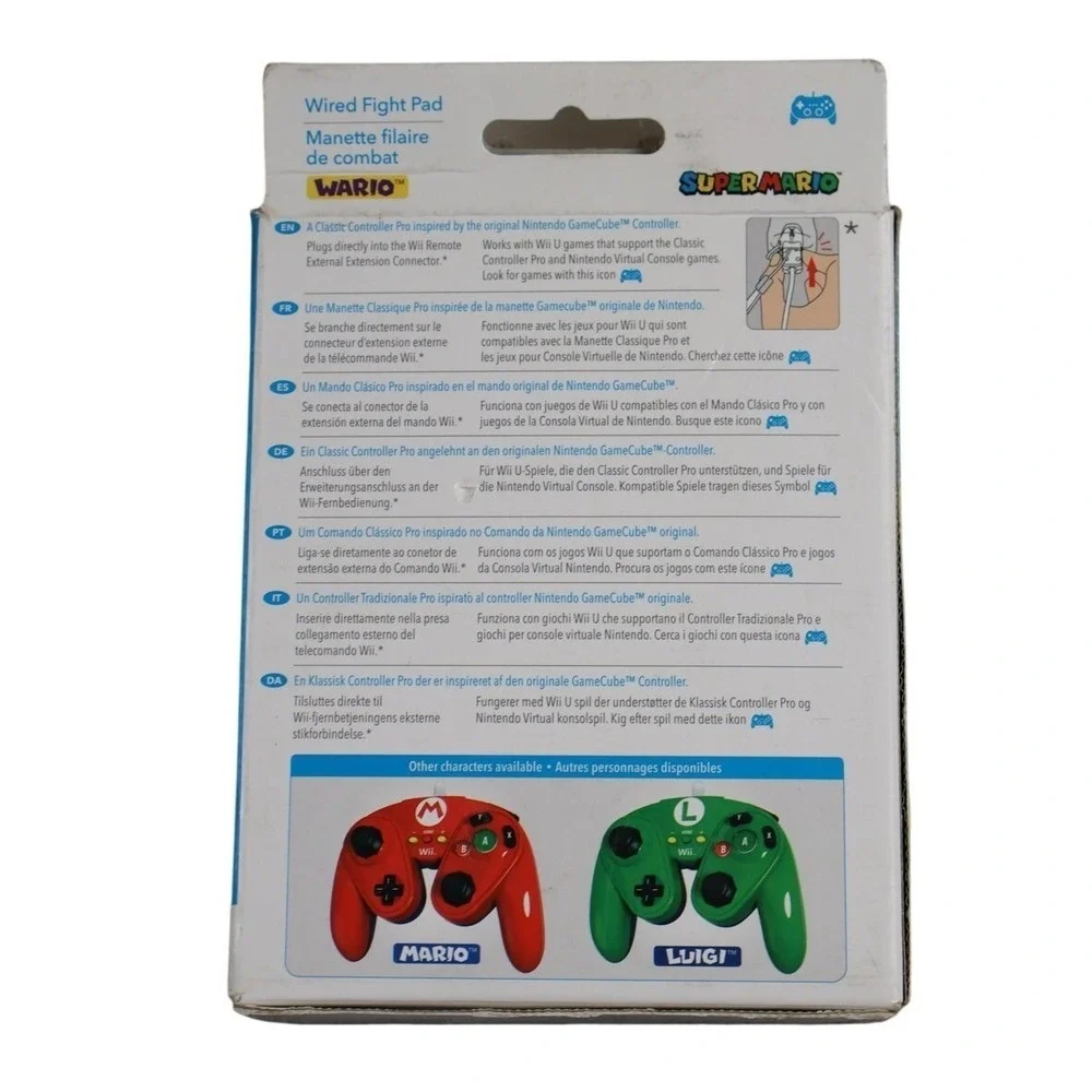 Nintendo Wii PDP Wario Wired Fight Pad Classic‎ Controller PDP